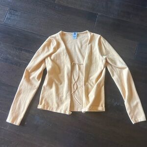 GAP Women's light yellow Cardigan